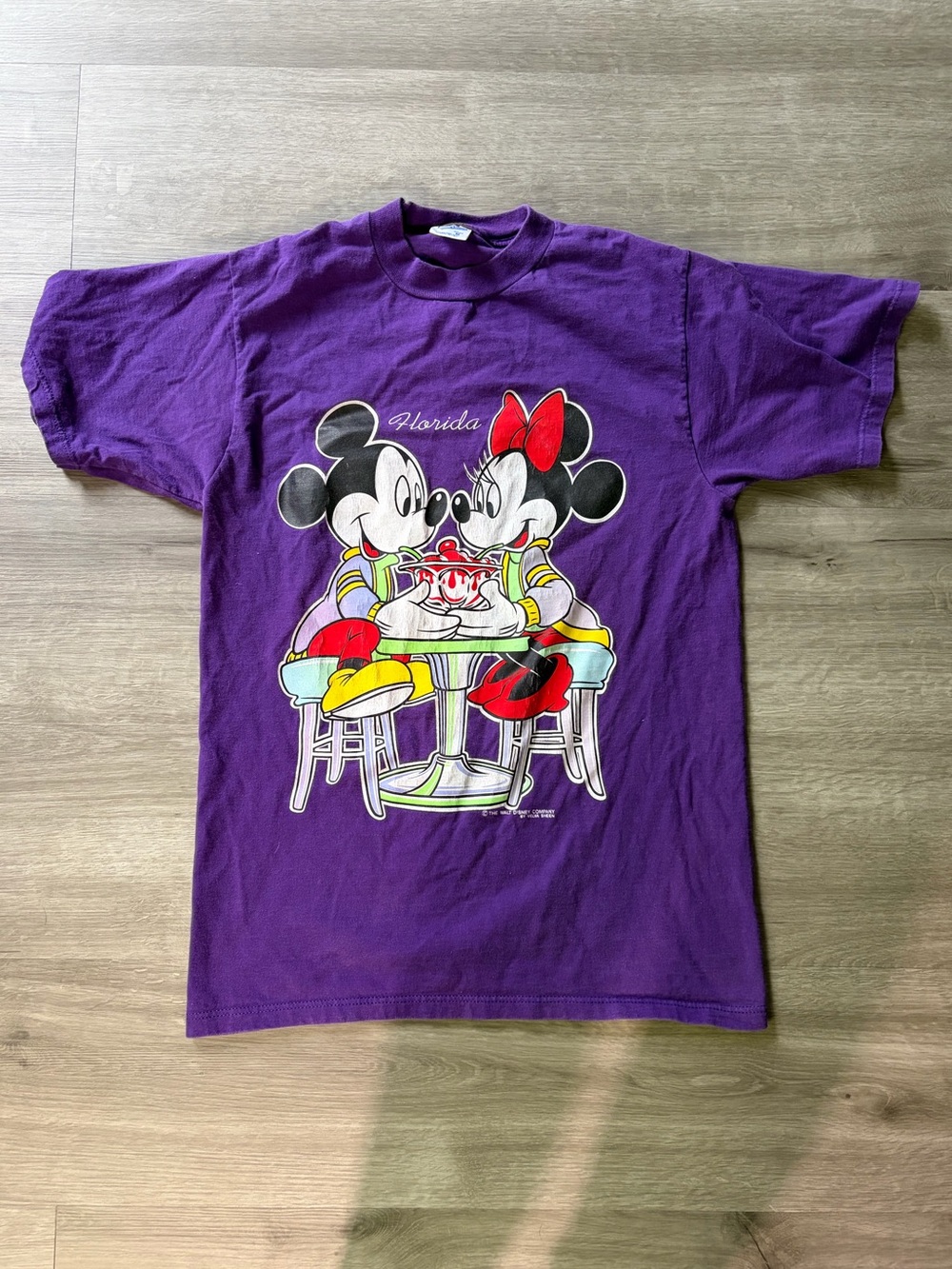 Vintage Disney Velva Sheen Mickey & Minnie T Shirt- Medium
